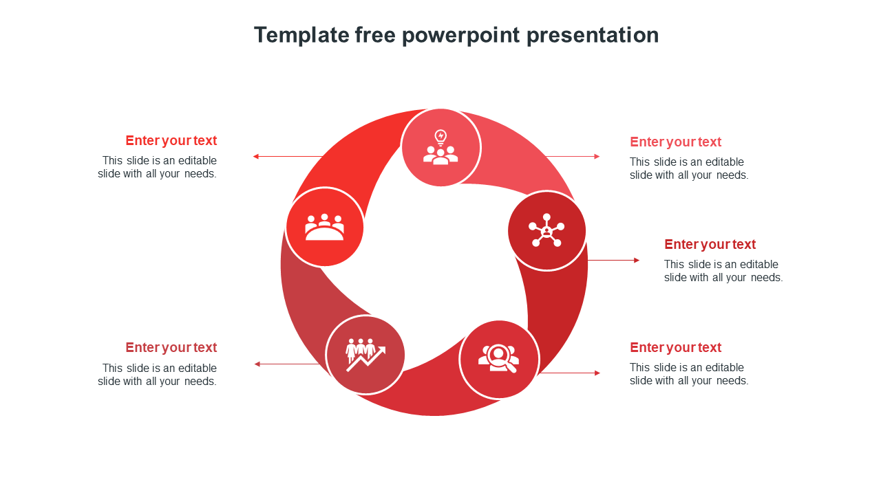 template free powerpoint presentation-red